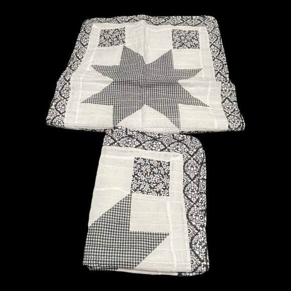 2 Vintage Pem-America Standard Pillow Shams - Picture 2 of 8